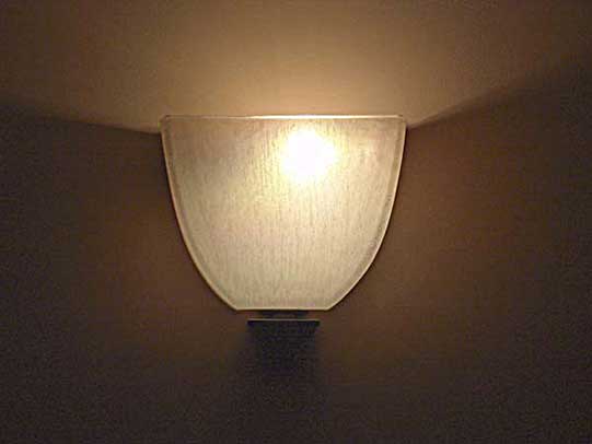 Glass sconce