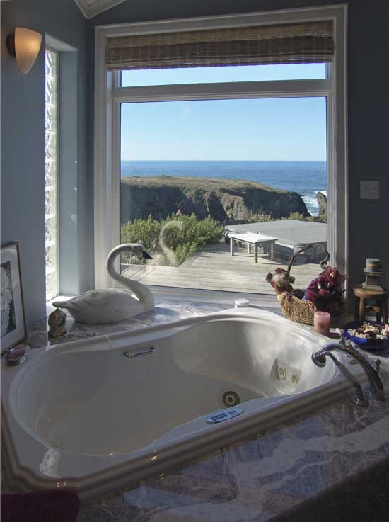 Bathroom with view